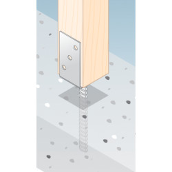 Pätka stĺpika U 141x120x324mm, 4mm žiarový pozink, priemer nohy 18mm, počet dier s priemerom 11mm-6ks Pätka stĺpika U 141x120x324mm, 4mm žiarový pozink, priemer nohy 18mm, počet dier s priemerom 11mm-6ks